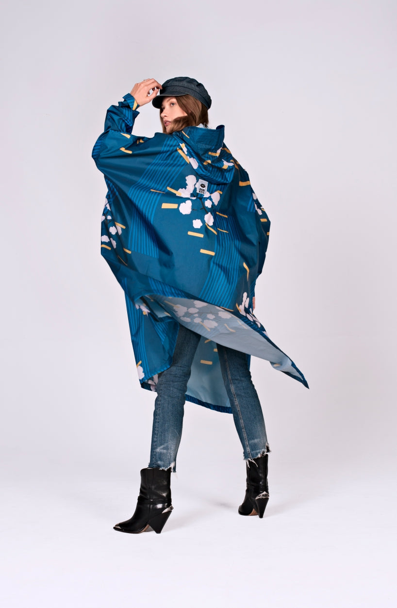 Japanese Blossom - Rain Poncho